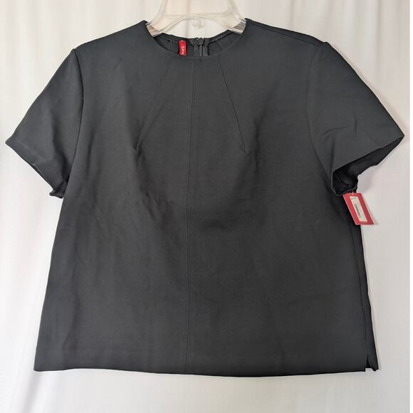 SPANX Tops - NWT Spanx The Perfect Funnel Top Womens XL Black Boxy Compression Cropped